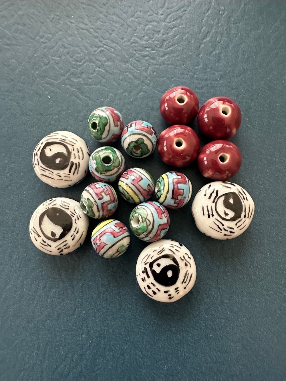 Vintage Mixed Porcelain Beads